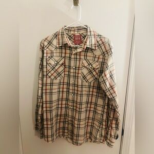 Wrangler Red Plaid Snap-Up Shirt!